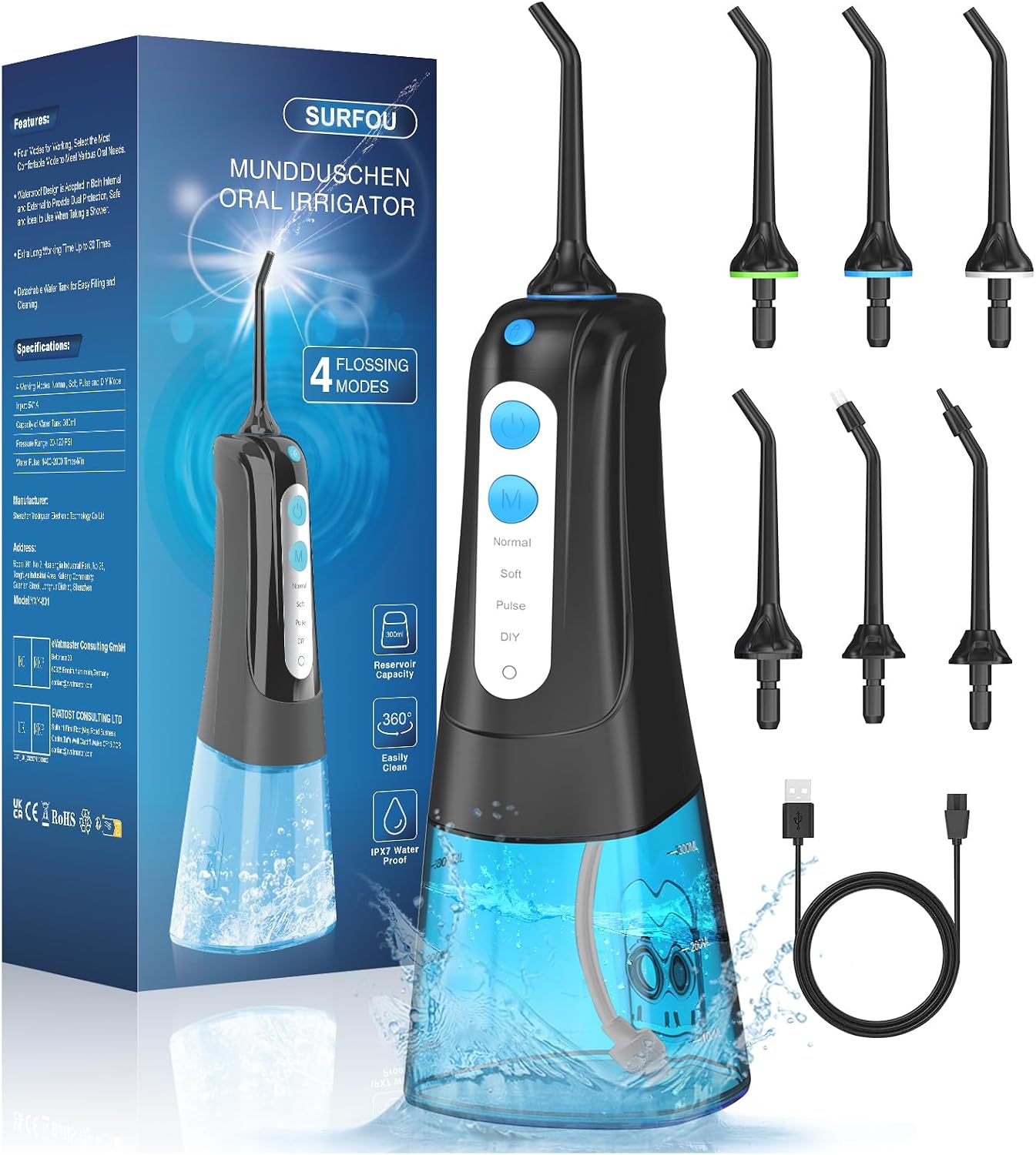 SURFOU Water Flosser B0BZ85SJ26 UK &pound;19.99