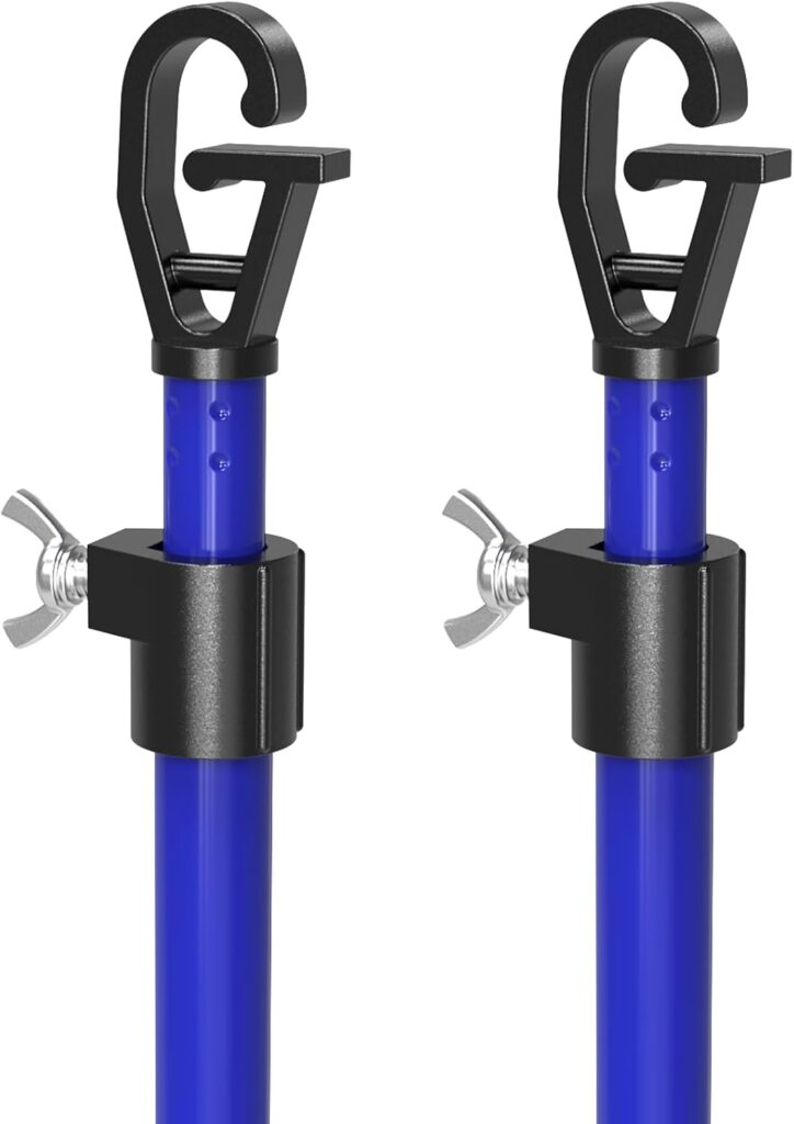 SURFOU Clothes Prop Set - 2 Pieces, 2.4m, Telescopic B0F2XNRT6Y